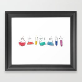 Spectrum Test Tubes Framed Art Print