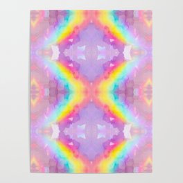 Star Quartz rAiNbOw Crystal Mandala  ~ Design 01 Poster