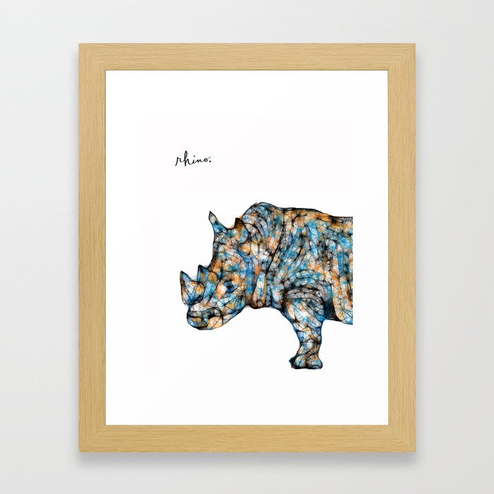 Rhinoceros Framed Art Print