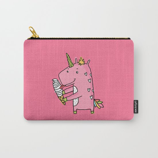 Unicorns and ice cream Carry-All Pouch