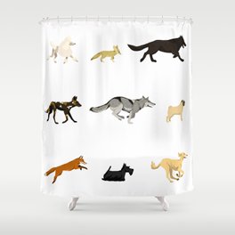 Dogs & Wild Dogs Shower Curtain