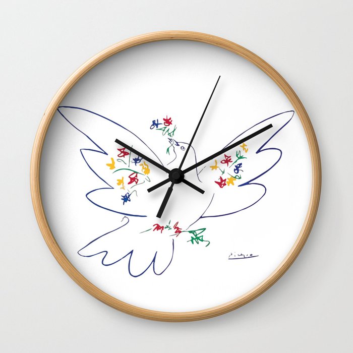 Pablo Picasso Dove Of Peace 1949 Artwork Shirt, Reproduction Wall Clock