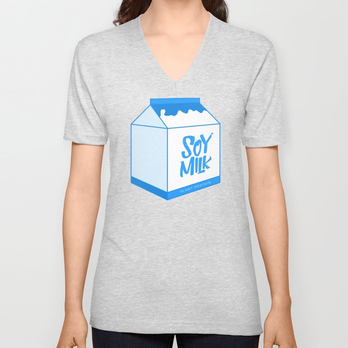 soy milk V Neck T Shirt