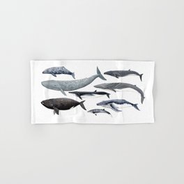 Whales and right whale Hand & Bath Towel