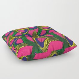 Pink Ankara African Wax Print Fabric Floor Pillow