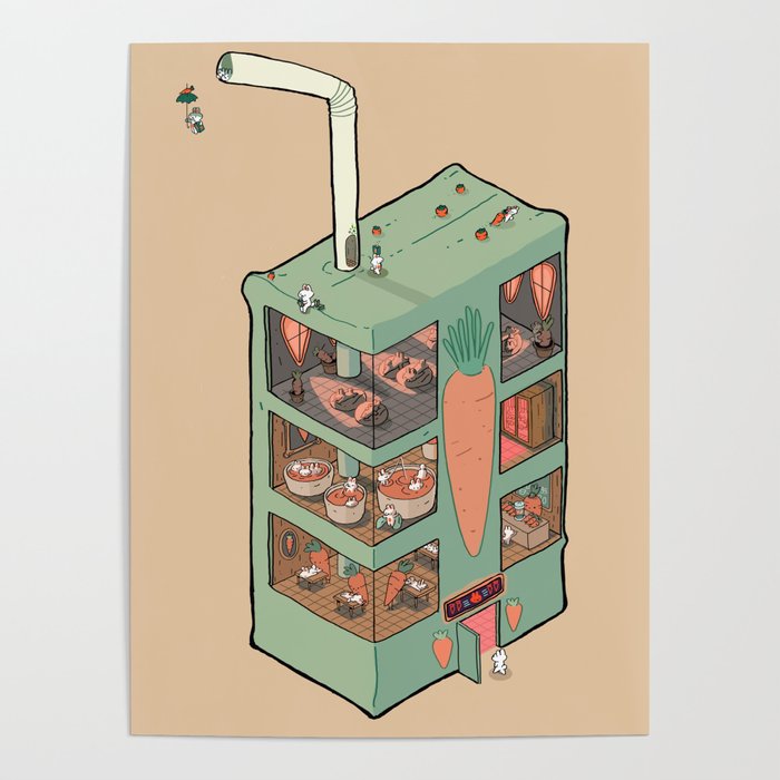 Carrot Juicebox Spa Poster