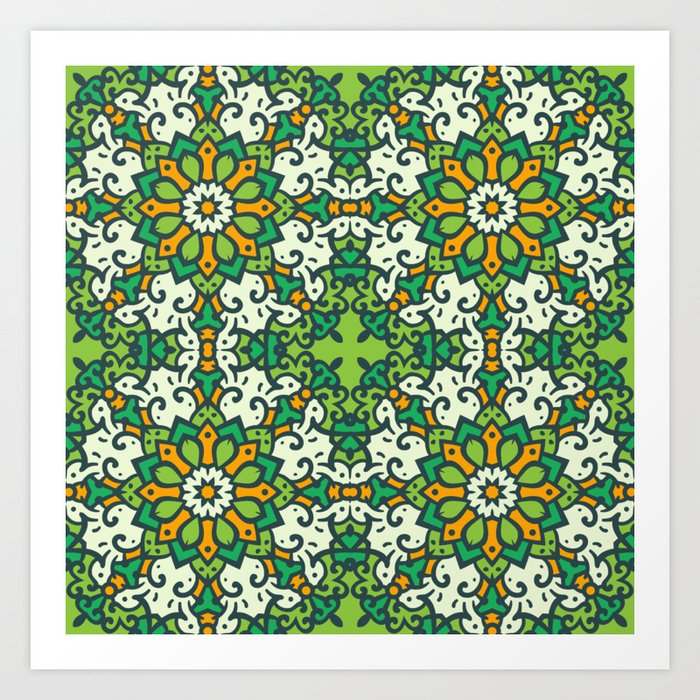Traditional Moroccan Pattern Art Print