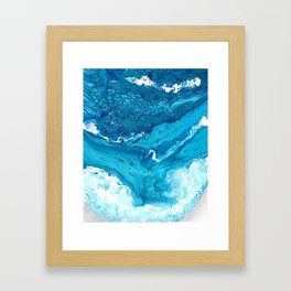 Pearlescent Shorebreak Framed Art Print