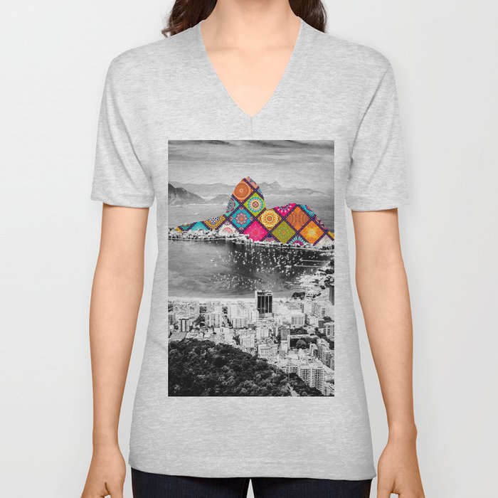 Funky Landmark - Rio V Neck T Shirt