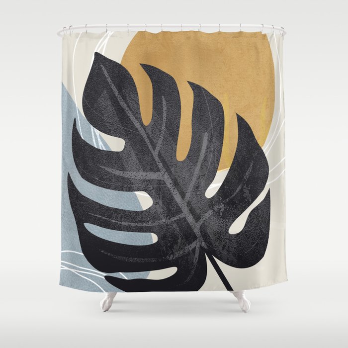Abstract Tropical Art I Shower Curtain
