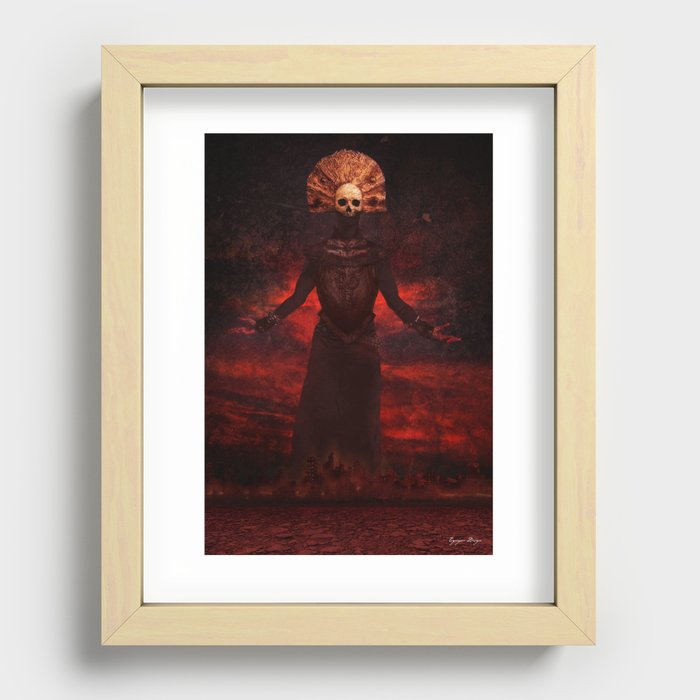 Mythic Occult Series: War Recessed Framed Print