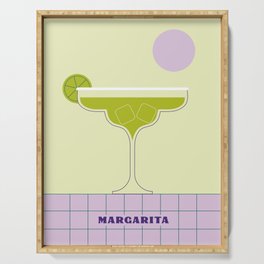 Margarita Cocktail Art Serving Tray