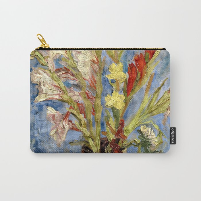 Vincent van Gogh "Vase with Gladioli and Chinese Asters" Carry-All Pouch