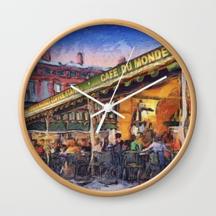 NOLA Cafe Du Monde Wall Clock