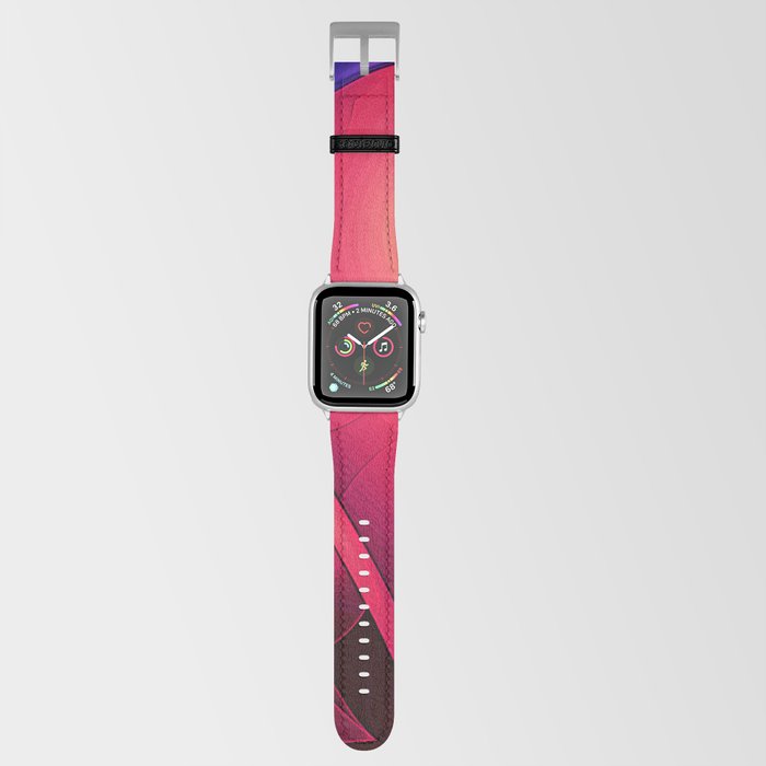 blue and red and crooked Apple Watch Band