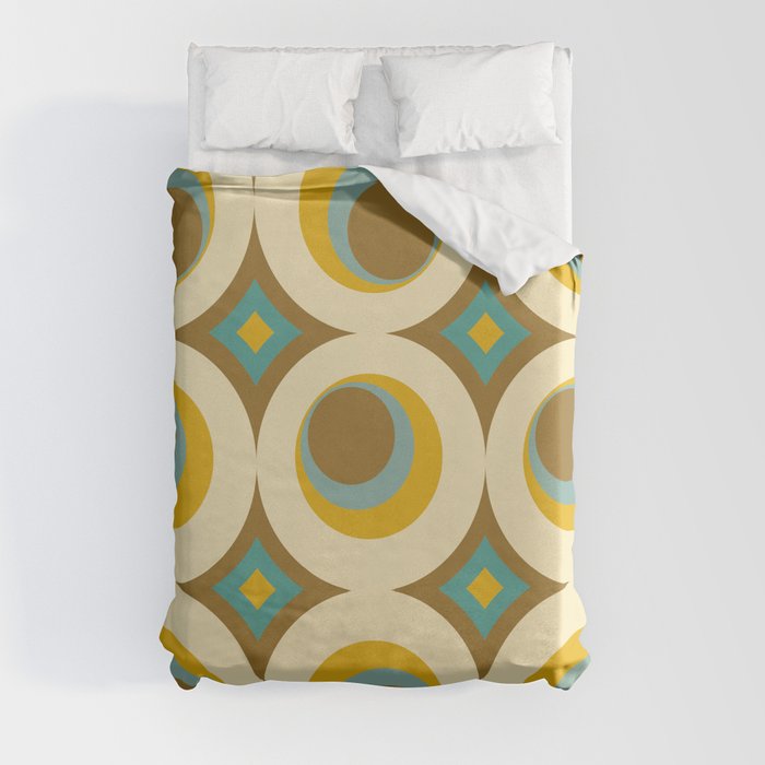 Mid-Century Modern Moonrise Duvet Cover