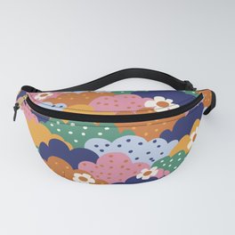 Floral cloudy pattern Fanny Pack