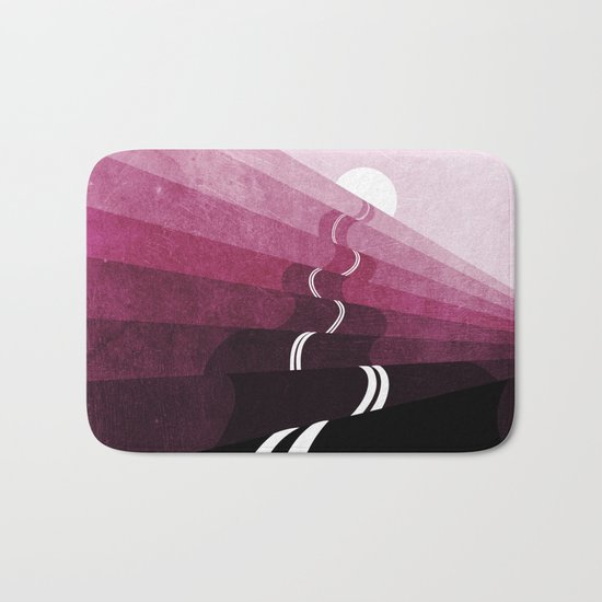 The road Goes on and on Bath Mat