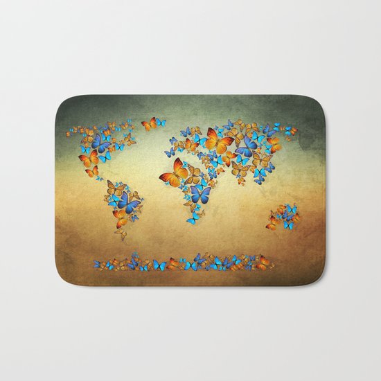 map Bath Mat