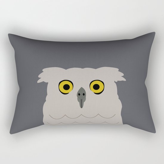 Wide Eyed Owl Rectangular Pillow