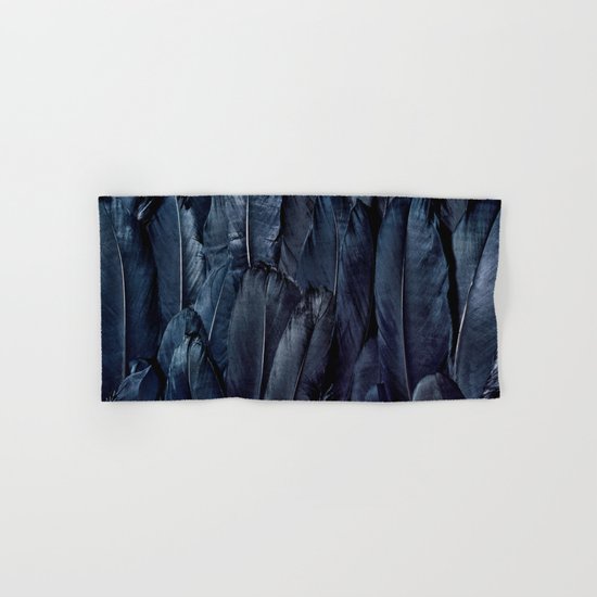 Black Feather Hand & Bath Towel