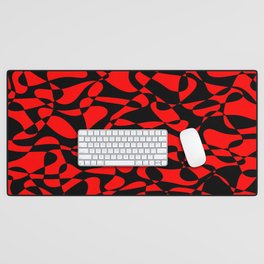 Abstract pattern - black and orange. Desk Mat