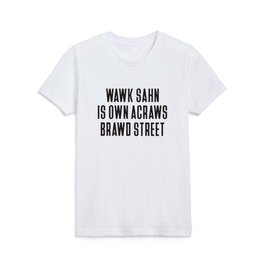 Wawk Sahn (Black) Kids T Shirt