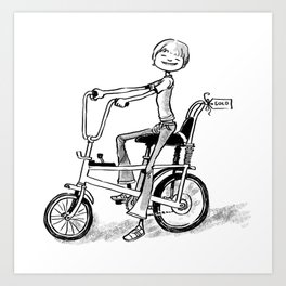 New Chopper Bike Art Print