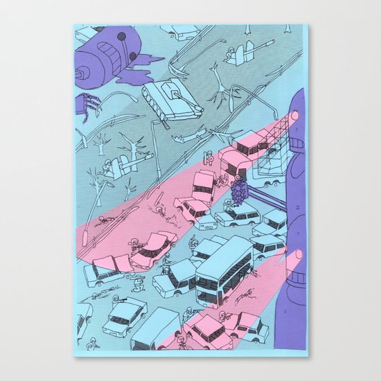 Alien Robots Canvas Print