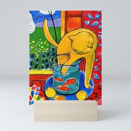 Henri Matisse - Cat With Red Fish still life painting Mini Art Print