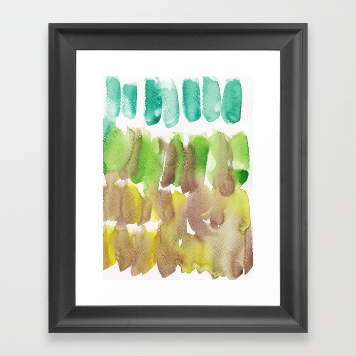 5  Watercolor November 2021 211130 Painting Valourine Original Design Color Bright Modern Contemporary  Framed Art Print