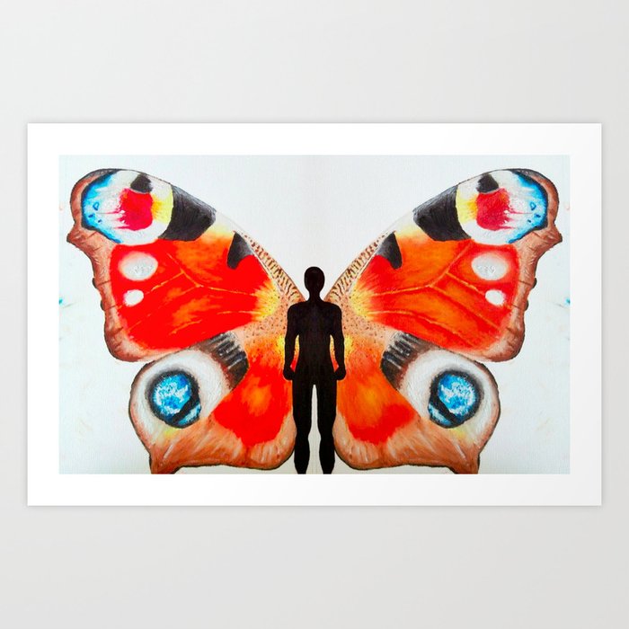 The Butterfly Man Art Print