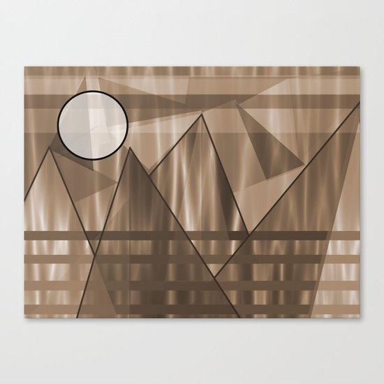 Sepia Landscape Canvas Print