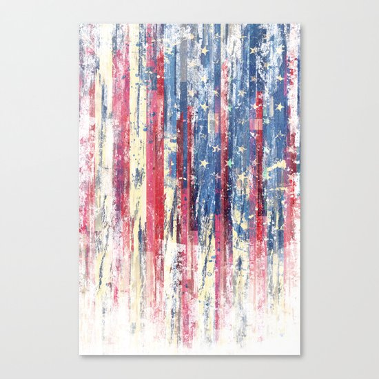 Amerikka Distress Canvas Print