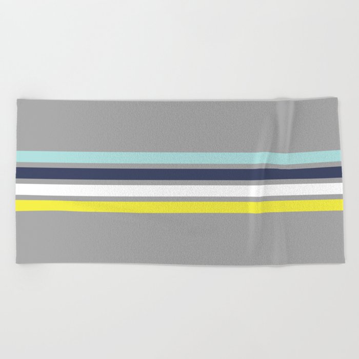 Classic Retro Stripes Eachy Beach Towel