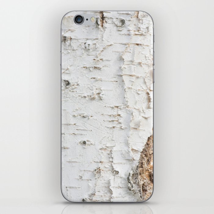 Birch bark pattern iPhone Skin