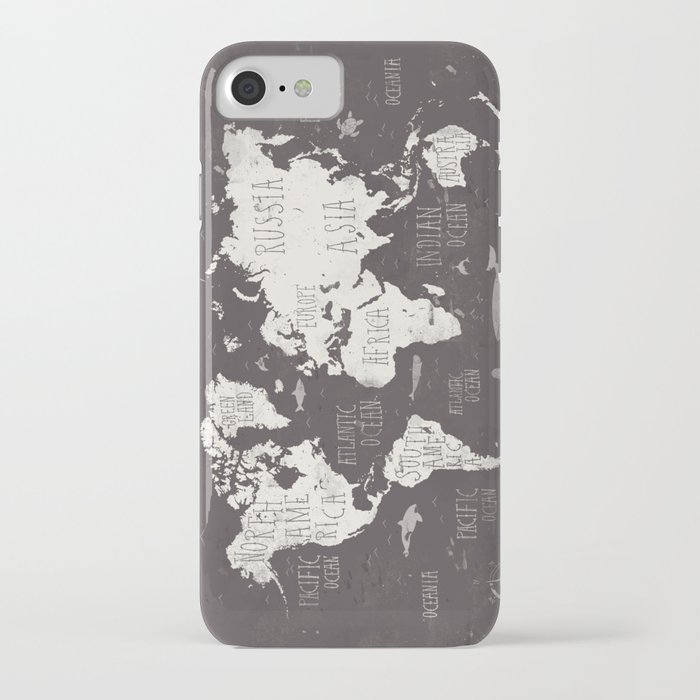 The World Map iPhone Case
