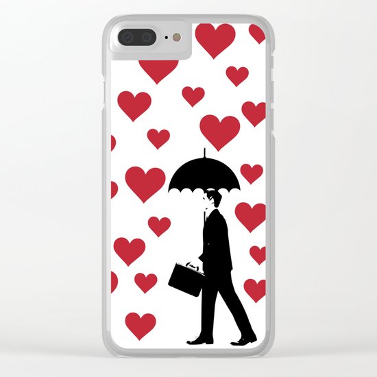 No Love Business Man Clear iPhone Case