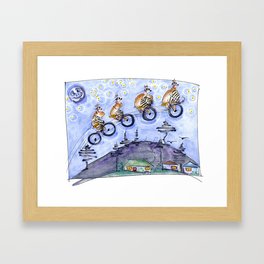 A Bicycle for Four (or More) Framed Art Print