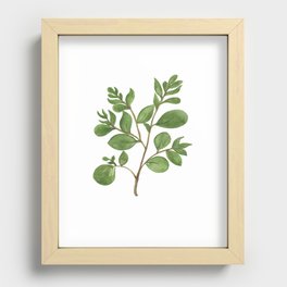 Botanical Watercolor Recessed Framed Print