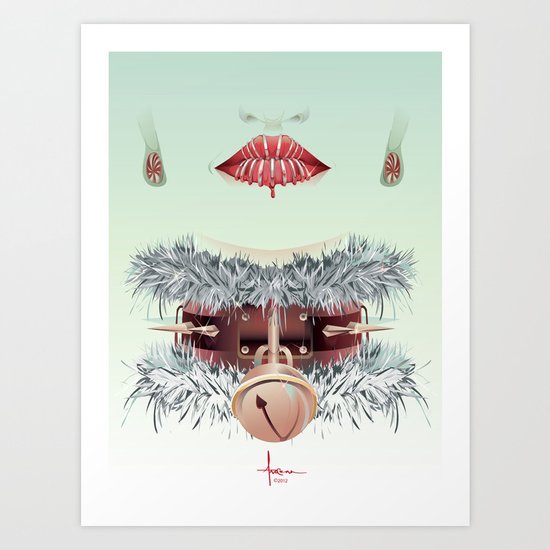 HOLIDAY SMILE Art Print