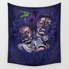 Streets on Lock Wall Tapestry