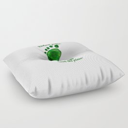 Reduce Your Footprint Floor Pillow