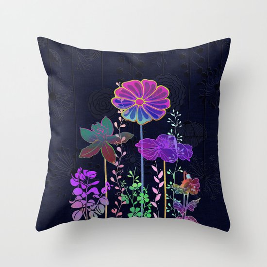 Flower Tales 3 Throw Pillow