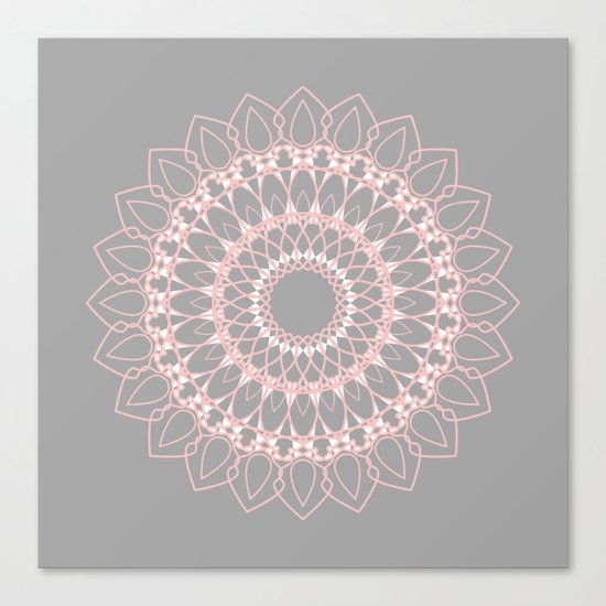 Mandala Rose Canvas Print