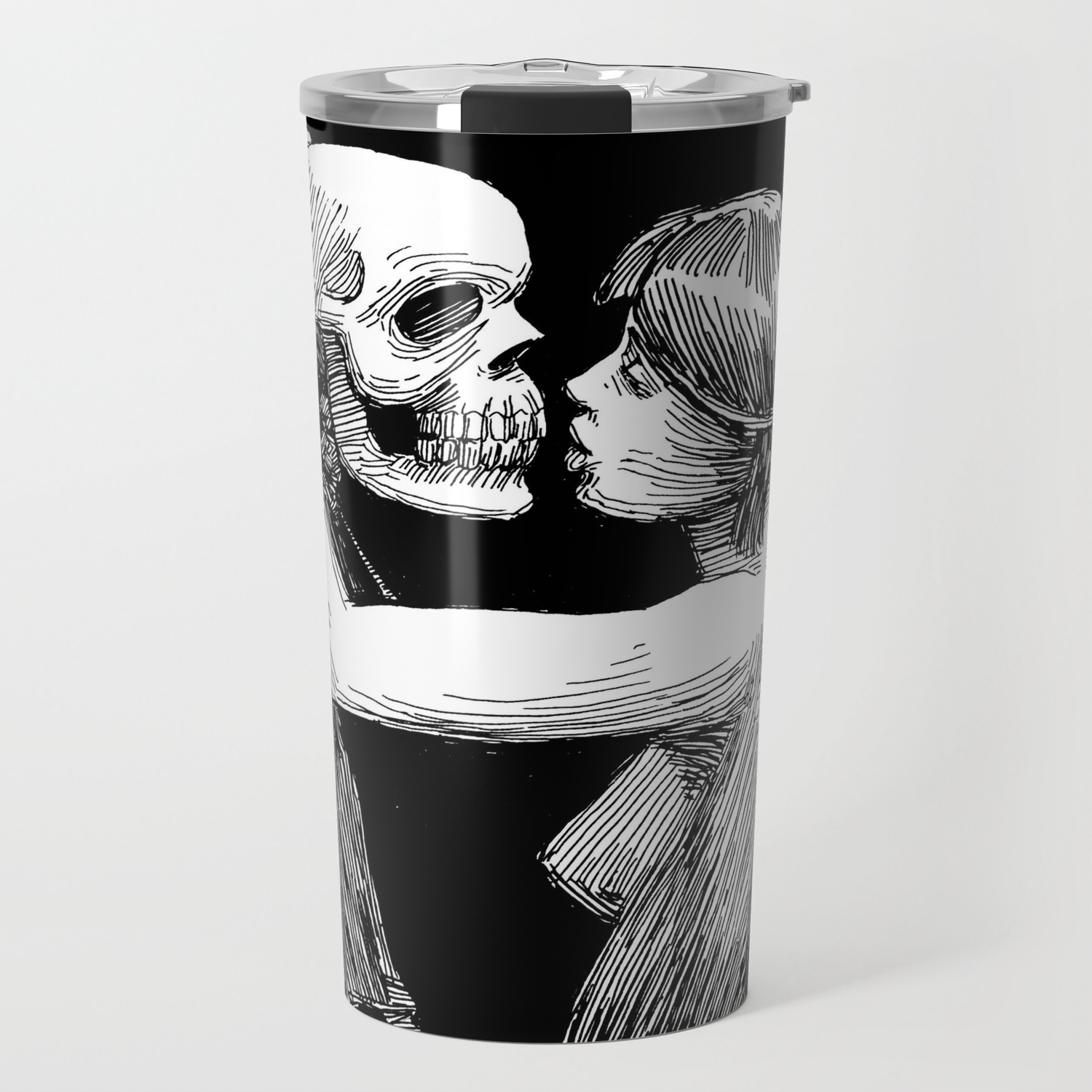 Death S Kiss Death S Embrace Travel Mug By Misterwillow Society6