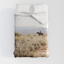 on a horse with no name Duvet Cover