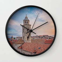 Twilight on the Old City Walls Wall Clock