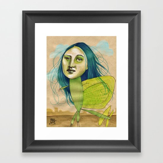 Dinosaur Fin Framed Art Print