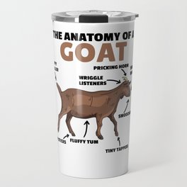 Anatomy Of A Goat Cute Goats Explanation Travel Mug